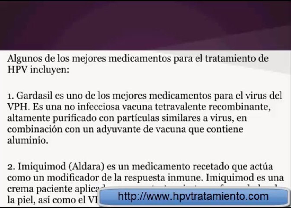 HPV El Top 5 de los medicamentos que funcionan