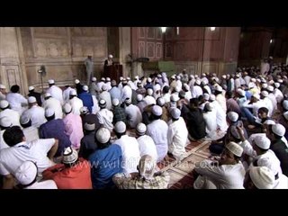 Muslims converge at Jama Masjid on the occasion of Eid