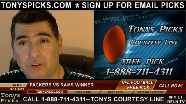 St Louis Rams vs. Green Bay Packers Pick Prediction NFL Pro Football Odds Preview 8-17-2013