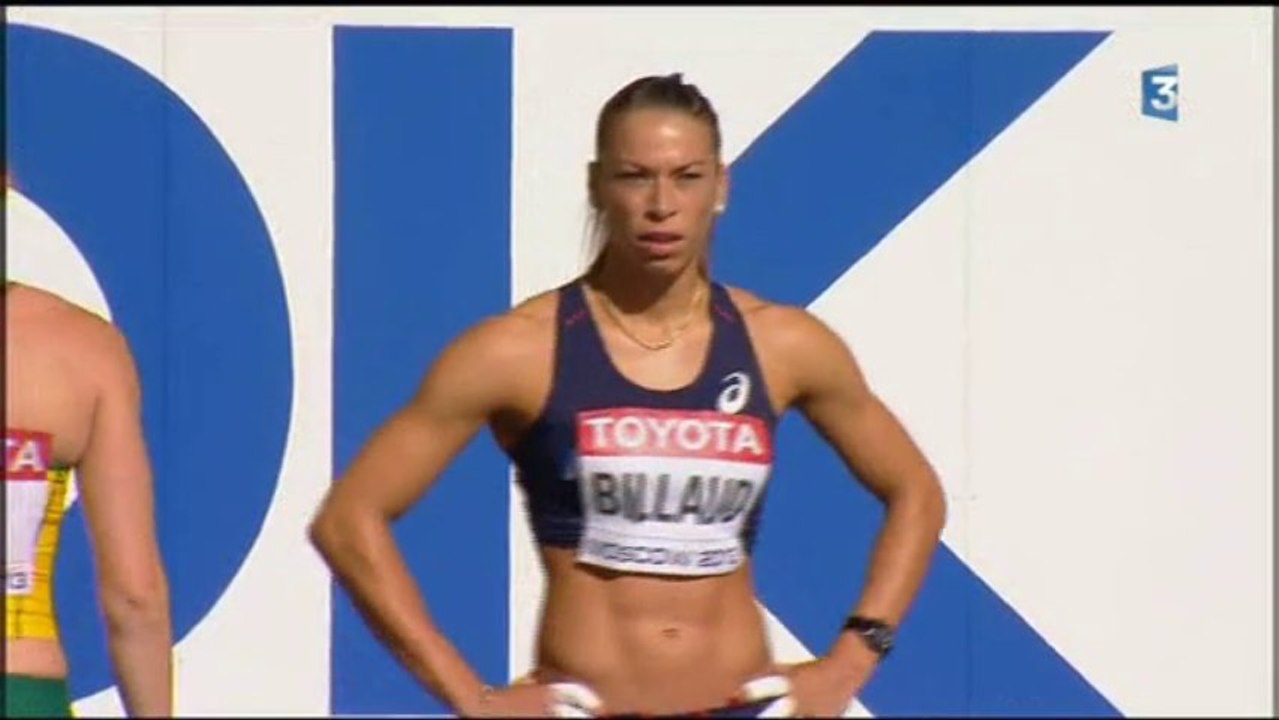 Séries 100m haies - ChM 2013 athlétisme (Billaud, Okori)