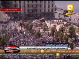 أعداد كبيرة من أنصار مرسي أمام مسجد القائد إبراهيم بالإسكندرية