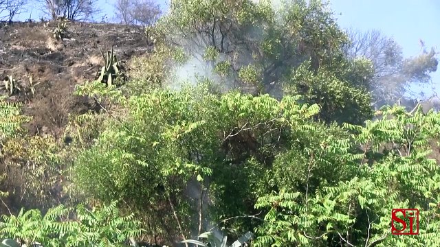 Pozzuoli (NA) - Vasto incendio nella zona Monte Russo (14.08.13)