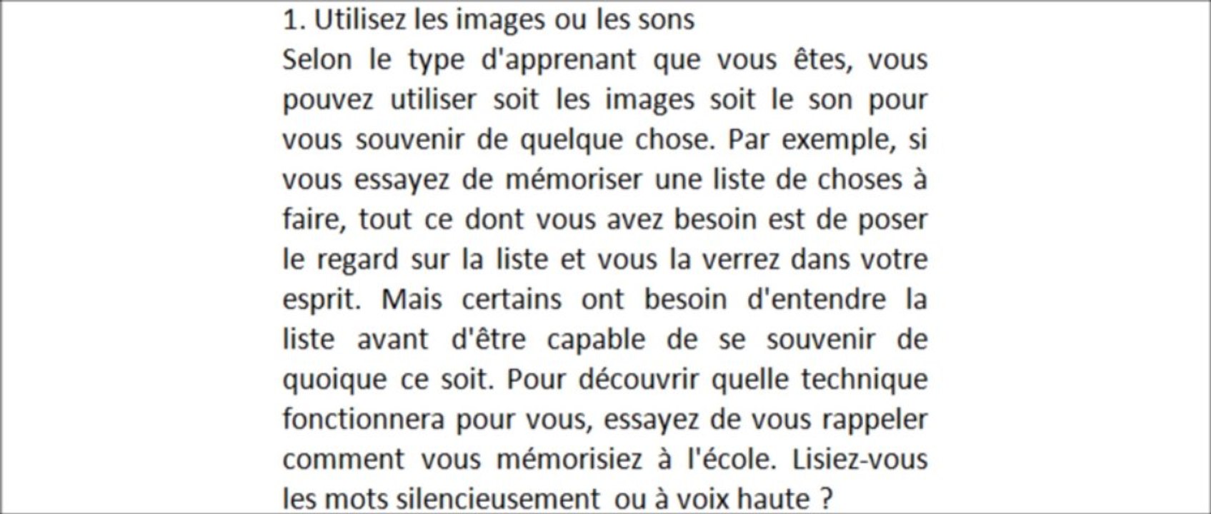4 exercices pratiques afin d'améliorer sa mémoire. Votre livre numérique gratuit