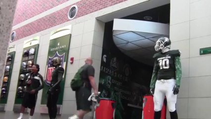 MSU Preseason Prank!! Fake Dummy wearing football uniform!!