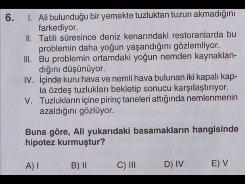 FİZİĞİN DOĞASI  (U.DER.SORU BANK. TEST -1 )