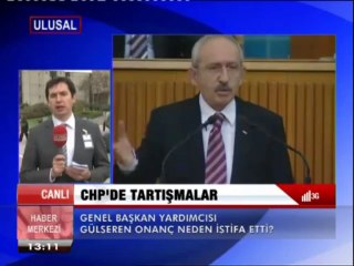 CHP'DE AÇILIM İSTİFASI.