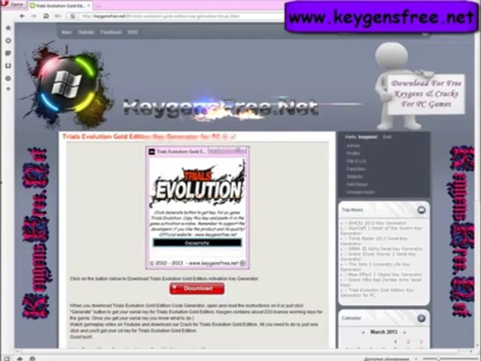 Trials Evolution Gold Edition game License Keys Codes + Crack