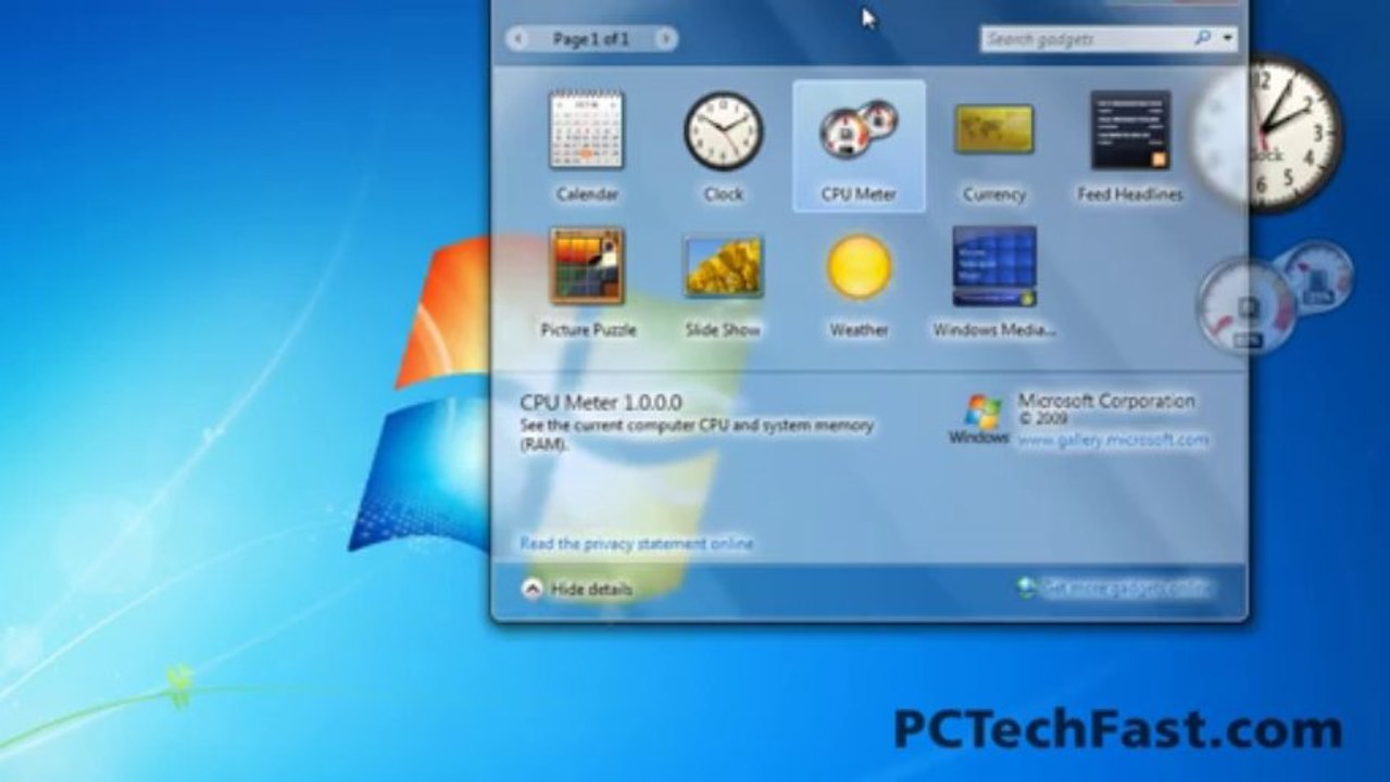 Desktop Gadgets