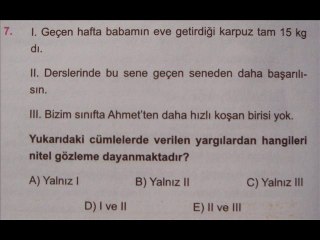 FİZİĞİN DOĞASI TEST 6