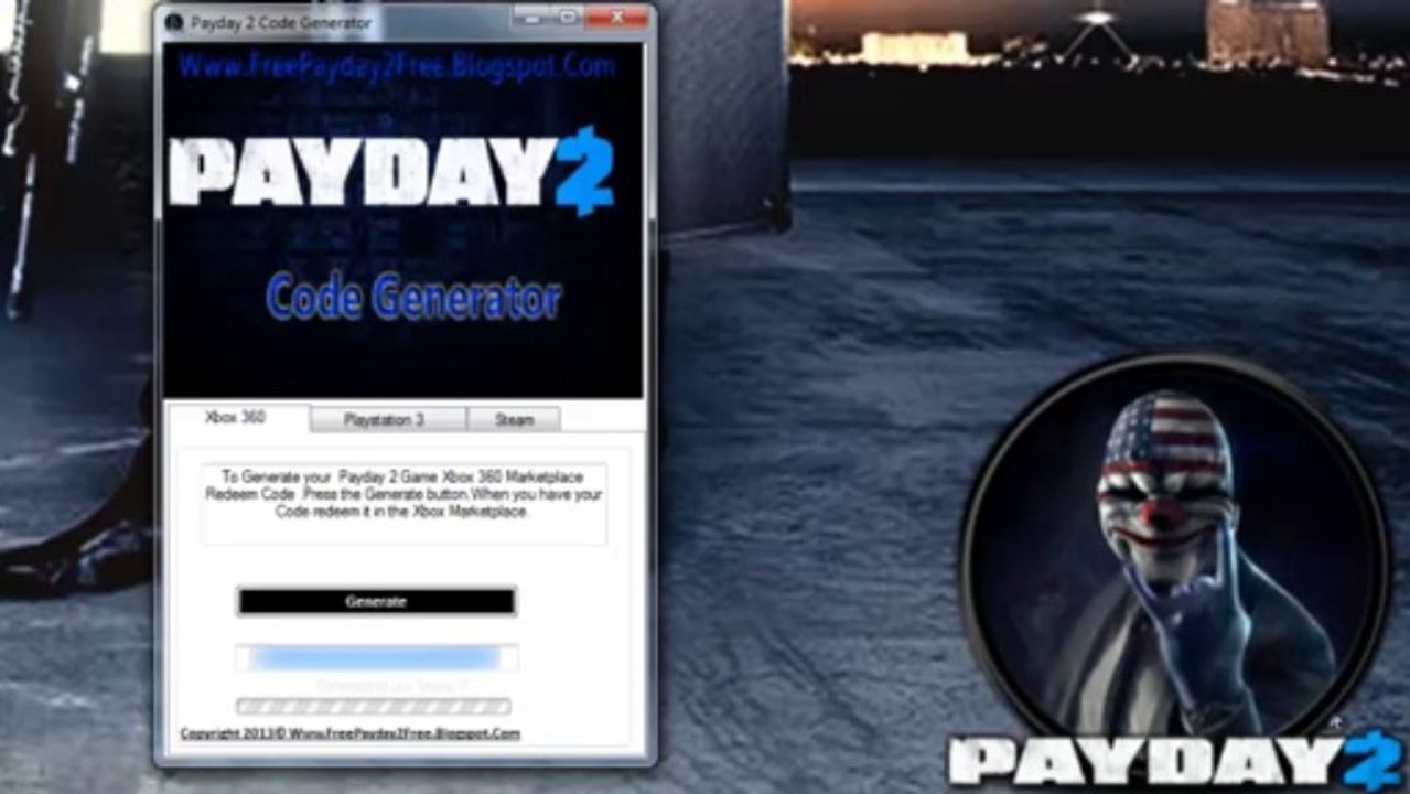 Payday 2 Skidrow Crack +Steam Cd Key