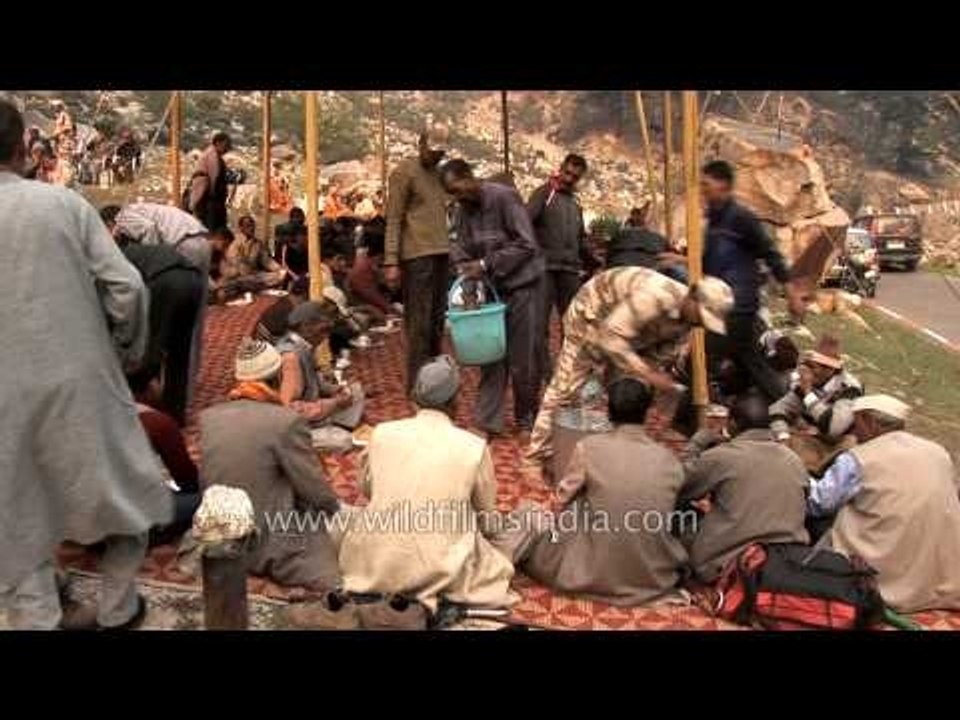 High altitude Langars: Food during the procession