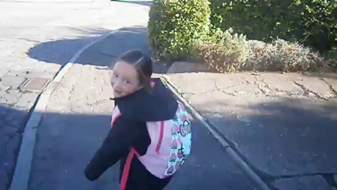 Rhiannas First Day At Langlands School In Forfar