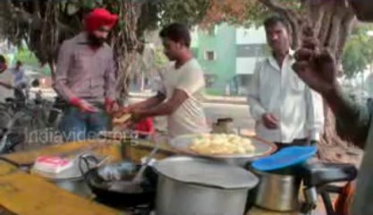 Fast food,  Channa Batura, Roadside vendor, Haryana
