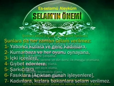 Kuran Ve Hadis Işığında SELAMIN ÖNEMİ