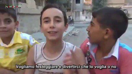 Siria-Deir el Zor- la situazione dei bambini nel giorno di festa (fine Ramadan)