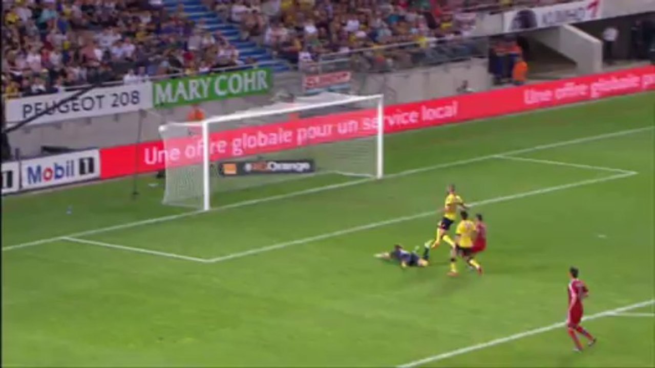But Yassine BENZIA (35ème) - FC Sochaux-Montbéliard - Olympique Lyonnais (1-3) - 2013/2014