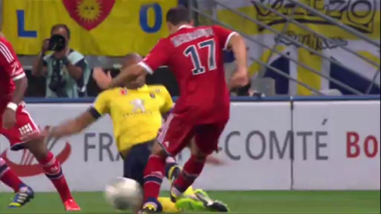 But Yoann GOURCUFF (48ème) - FC Sochaux-Montbéliard - Olympique Lyonnais (1-3) - 2013/2014