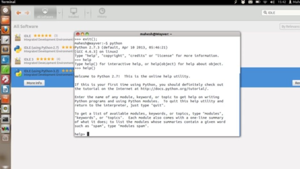 Learn How to : Python Shell and IDLE