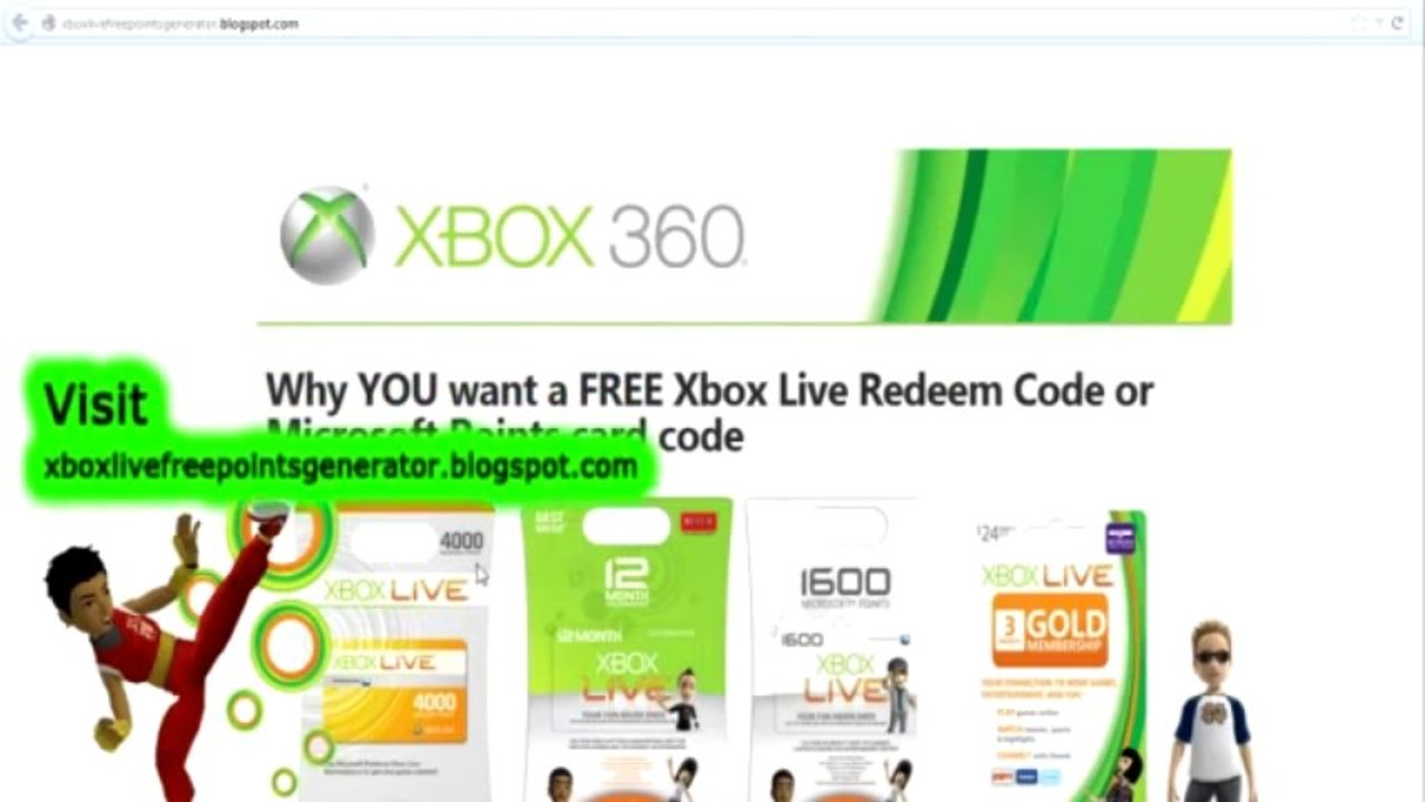 Xbox Live Microsoft Points Generator With Gold membership