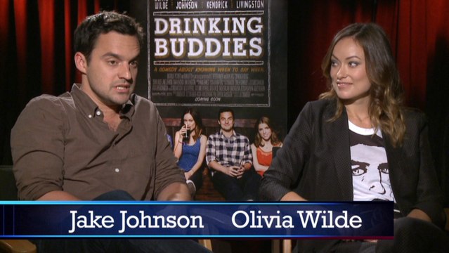 Olivia Wilde and Jake Johnson Disclose Their Real Life Drinking Buddies