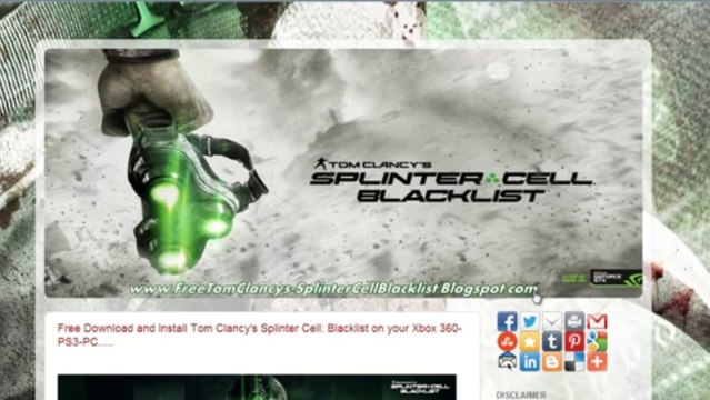 Tom Clancy's Splinter Cell Blacklist | Keygen | Crack | DLC | FREE Download