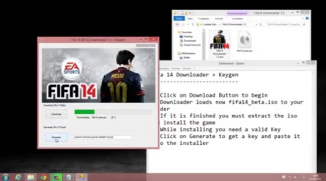 FIFA 14 [BETA] Downloader + Keygen - August 2013 - DIRECT DO