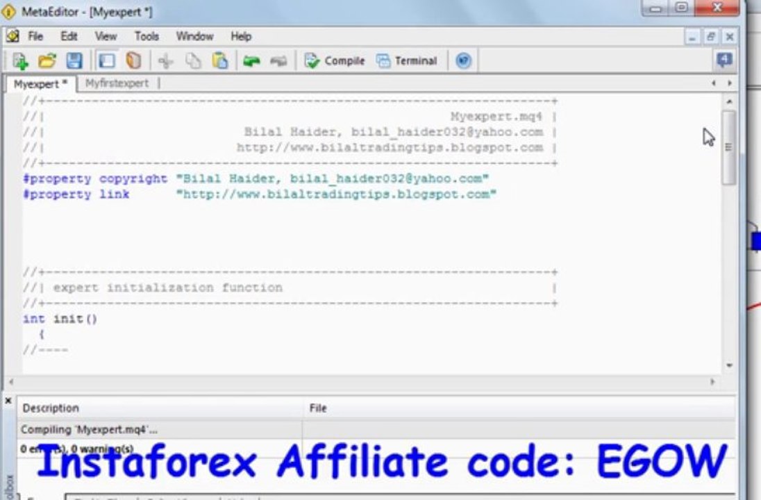 Mql4 Programming tutorial 10 - User defined functions.