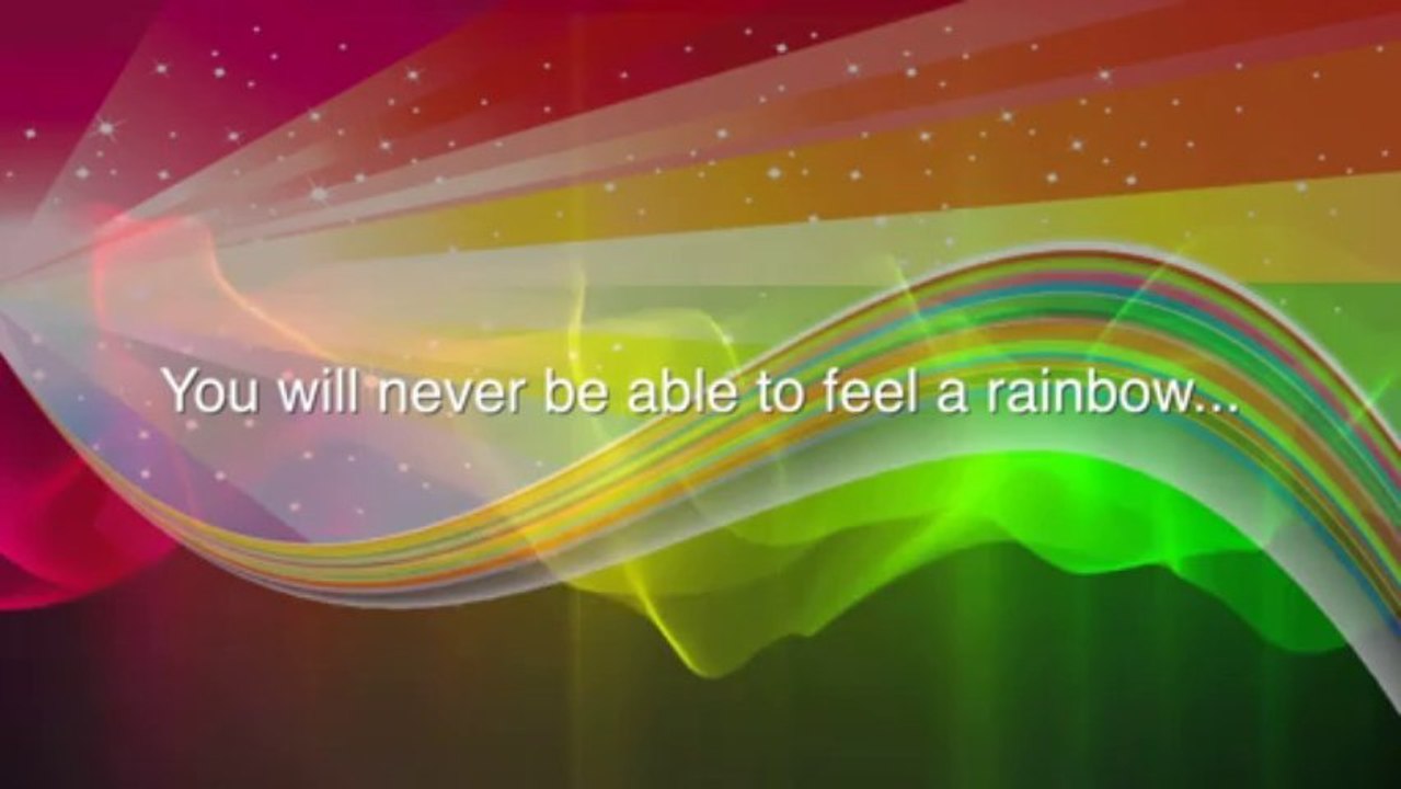 You will never be able to feel a rainbow - Royalty Free Massage Therapy Video #116