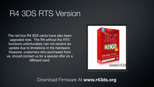 R4 3DS Updated For 6.2.0 Nintendo 3DS and Nintendo 3DS XL Systems - video  Dailymotion