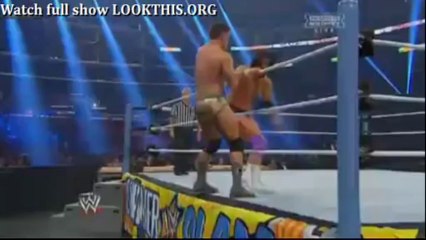 Cody Rhodes Bionic Ellbow and Missle dropkick Summer Slam 2013
