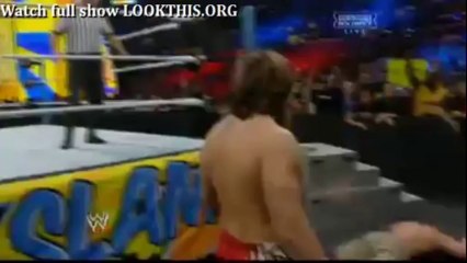 #John Cena suplex Daniel Bryan off the steps Summer Slam 2013