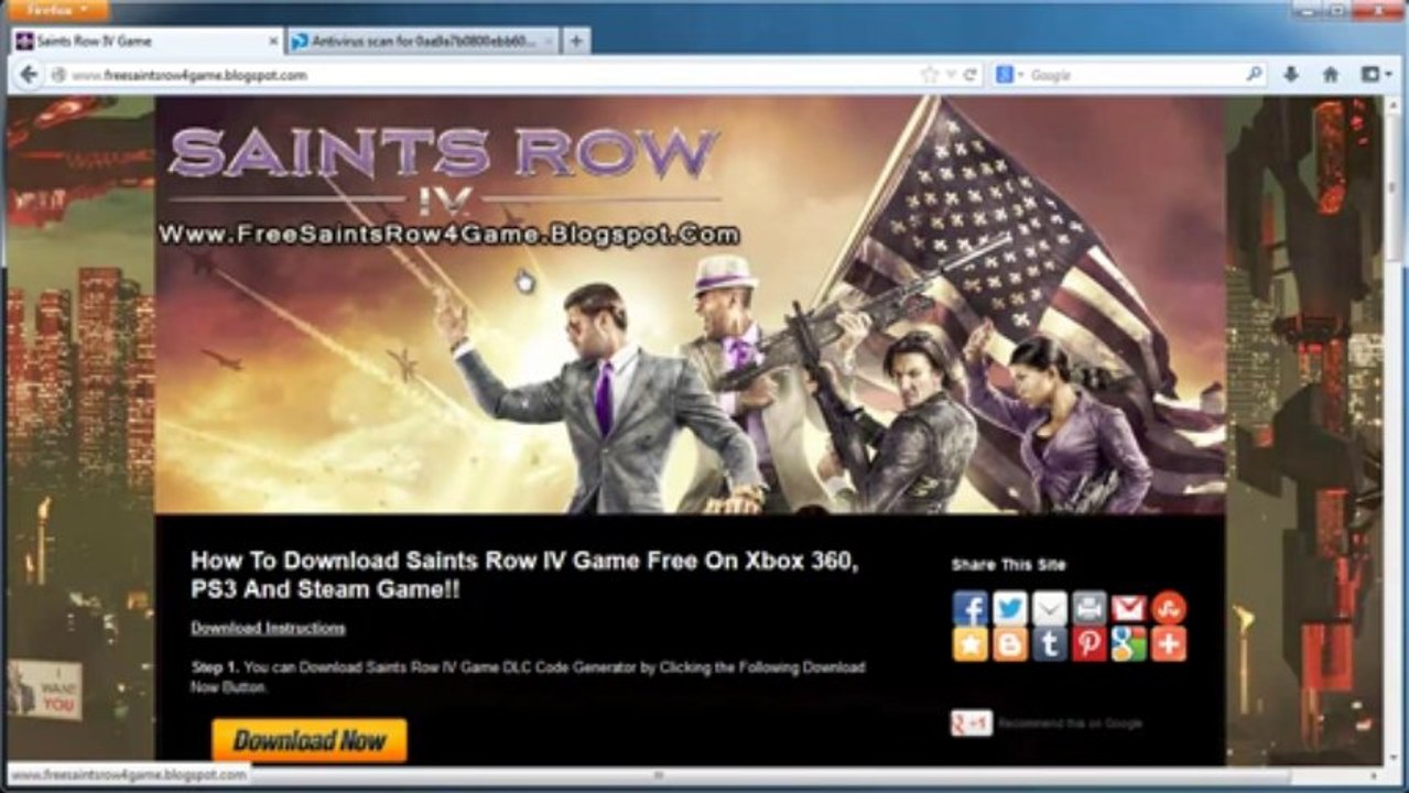 Saints Row IV Game Free - Xbox 360 - PS3