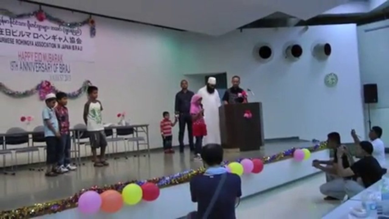 ROHINGYA CHILDREN PROGRAM in BRAJ EID PARTY CELEBRATION 18_8_2013  -  حفل معايدة الروهنجيين في طوكيو  يابان