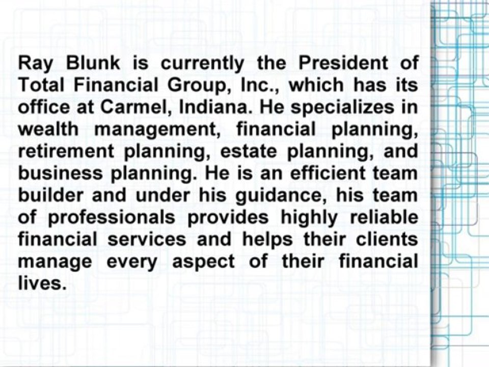 Total Financial Group Offers Assistance In Financial Planning, Insurance, and Investment