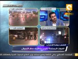 قناة الجزيرة تعرض أحد الإخوان يدعي الإصابة بطلق ناري داخل مسجد الفتح