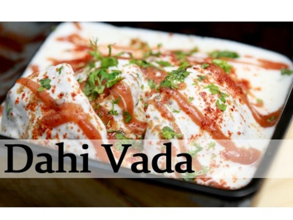 Dahi Vada - Tangy & Spicy Yogurt Dumpling Recipe - Vegetarian Snack Recipe By Ruchi Bharani [HD]