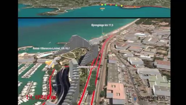 Marathon des Alpes-Maritimes 2013 : 10 novembre 2013 parcours en 3D