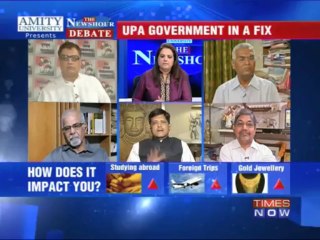 The Newshour Debate: Market meltdown, UPA Govt in a fix - Part 1