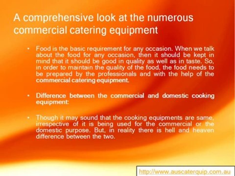 A comprehensive look at the numerous commercial catering equipment