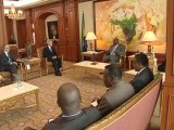 Audience accordée par le Président Ali Bongo Ondimba à Ray Mabus, secrétaire à la marine des Etats-Unis