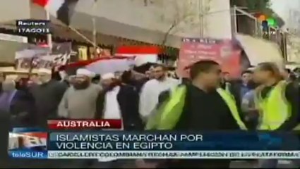 Piden islamistas en Australia sea detenida la violencia en Egipto