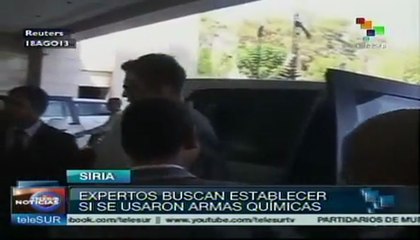 Expertos de la ONU investigan en Siria si se usaron armas químicas