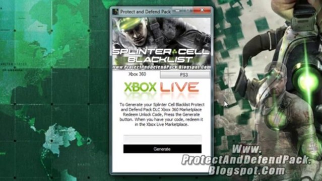 Get Free Splinter Cell Blacklist Protect and Defend Pack DLC - Xbox 360 - PS3