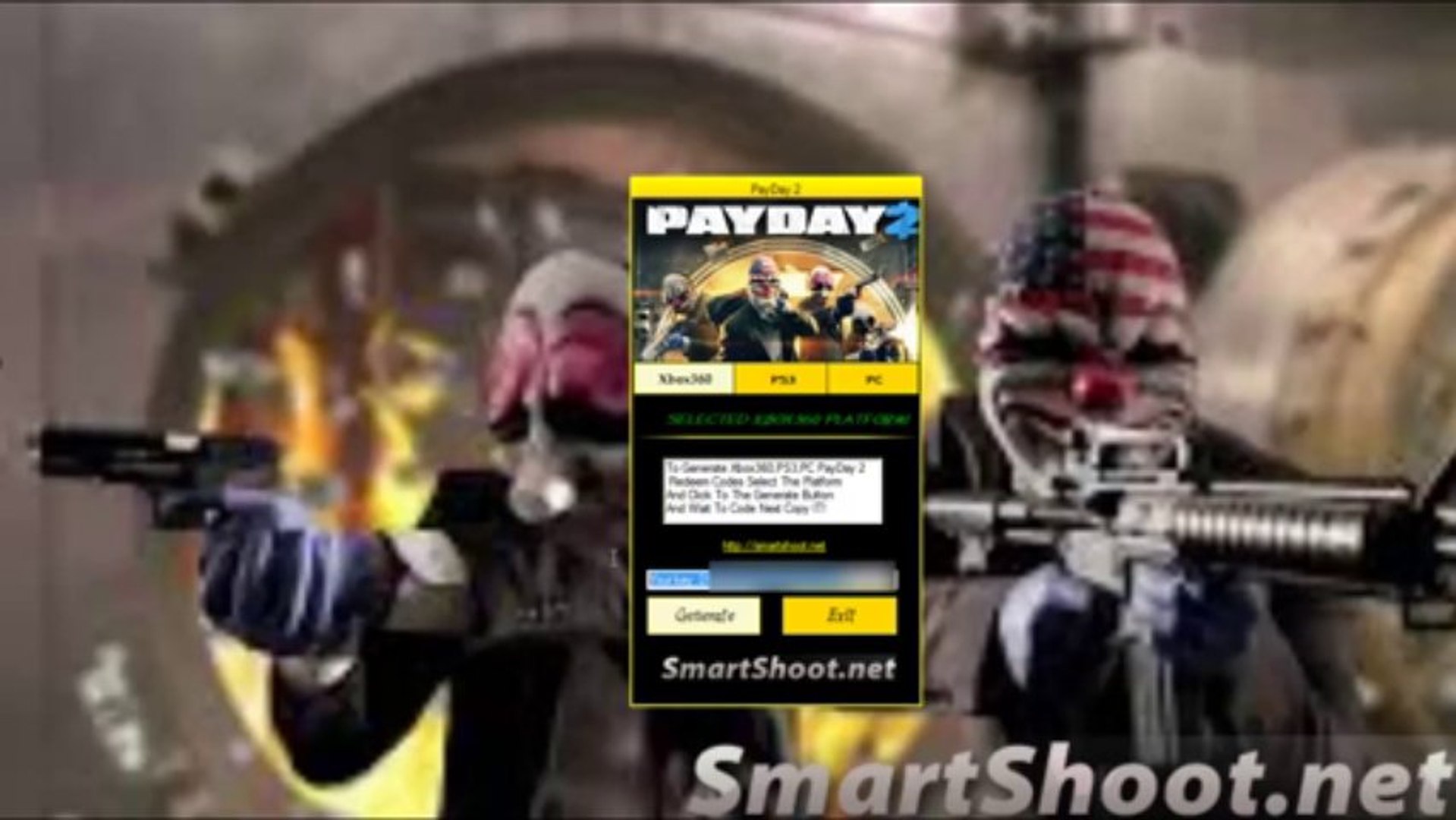 PayDay 2 Redeem Codes Generator [Xbox360,PS3,PC] - video Dailymotion