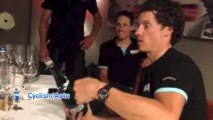 Eneco Tour 2013 - Sylvain Chavanel sabre le champagne !