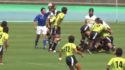 宮工ラグビー　一年生大会12人制　対延岡工業