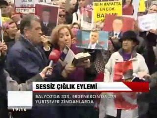 SESSİZ ÇIĞLIK EYLEMİ.