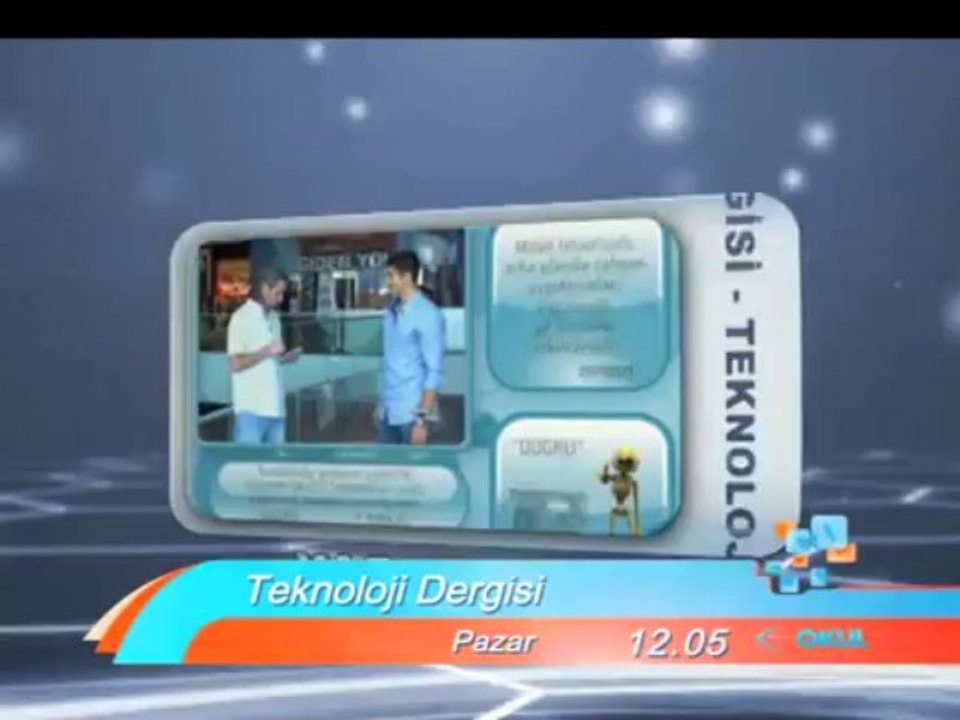Teknoloji Dergisi, 25 Mart Pazar 12.05'te