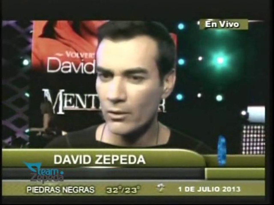 David Zepeda @davidzepeda1 muy ilusionado en la presentación de su primer disco