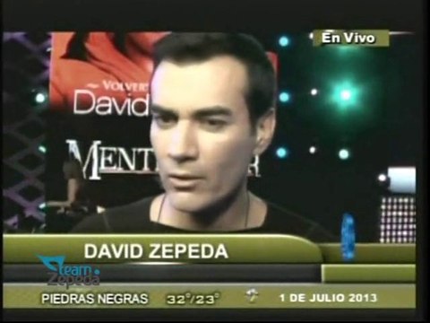 David Zepeda @davidzepeda1 muy ilusionado en la presentación de su primer disco